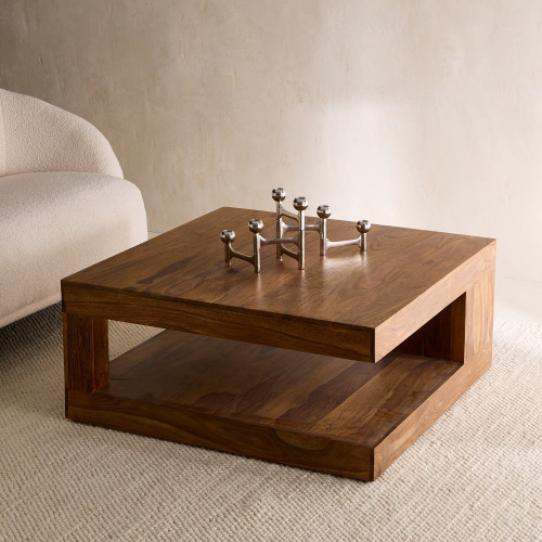 Mesa de centro de madera de palisandro Bombay EuroVolter Nogal
