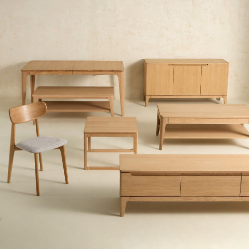 Mesa de centro de madera de roble Babylon Room - EuroVolter Natural