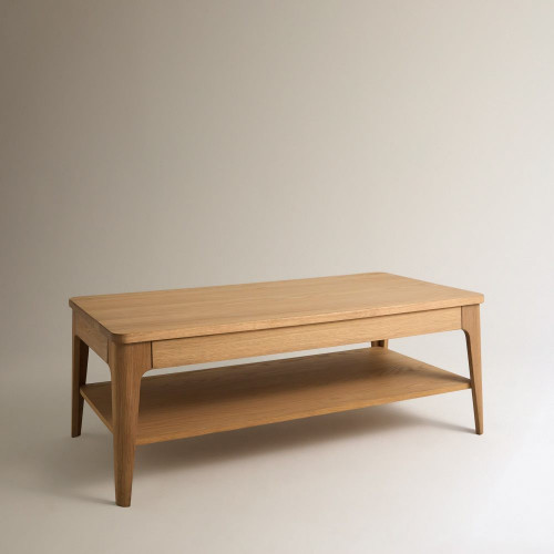 Mesa de centro de madera de roble con tapa elevable Babylon Madera