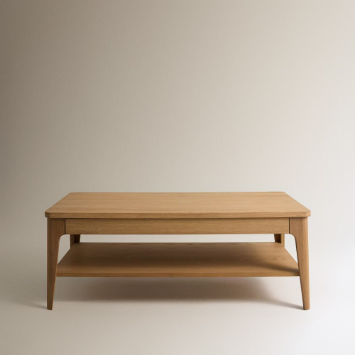 Mesa de centro de madera de roble con tapa elevable Babylon Madera