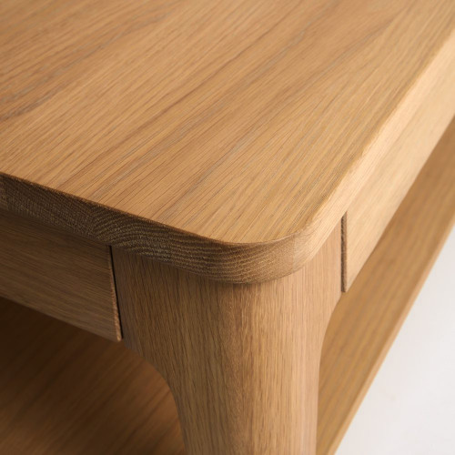 Mesa de centro de madera de roble con tapa elevable Babylon Madera