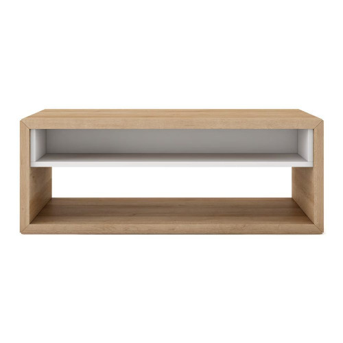 Mesa de centro Home EuroVolter Canela / Blanco