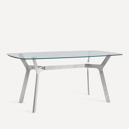 Mesa de cristal Ernest Cromo