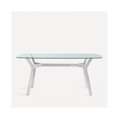 Mesa de cristal Ernest Cromo