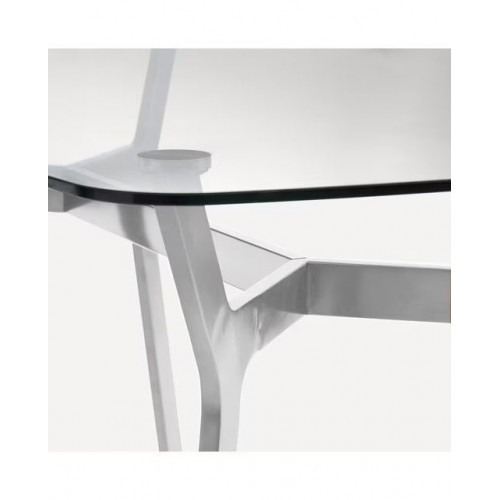 Mesa de cristal Ernest Cromo