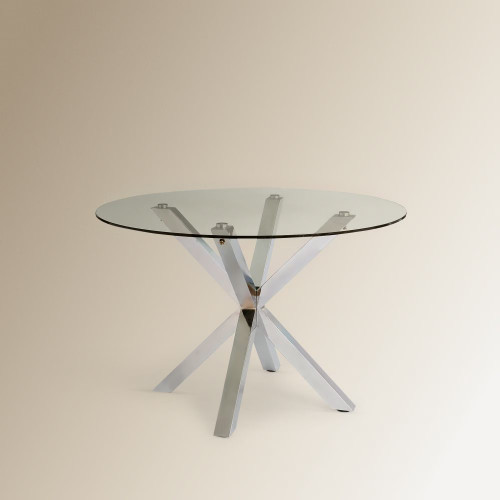Mesa de cristal Heaven Cromo