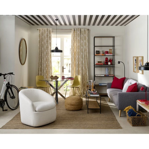 Mesa de cristal Heaven Cromo