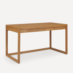 Mesa de escritorio de fresno Lincoln EuroVolter Natural
