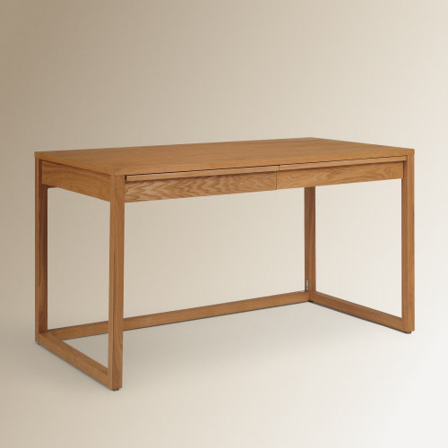 Mesa de escritorio de fresno Lincoln EuroVolter Natural