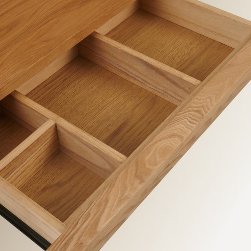 Mesa de escritorio de fresno Lincoln EuroVolter Natural
