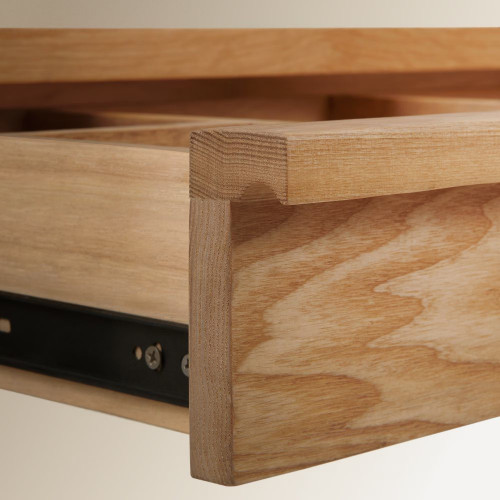 Mesa de escritorio de fresno Lincoln EuroVolter Natural