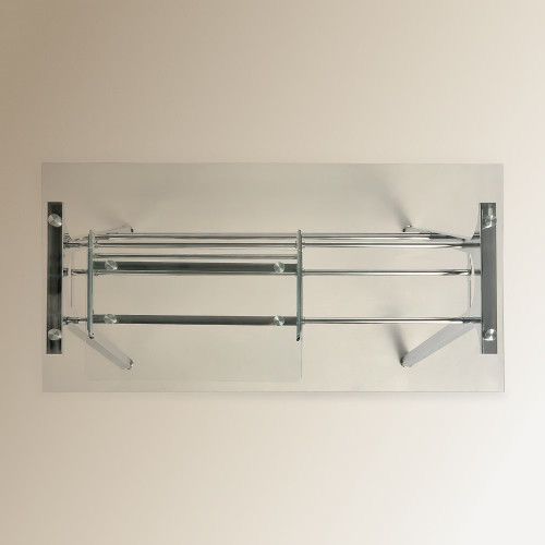 Mesa de escritorio de metal y cristal Steel EuroVolter Gris