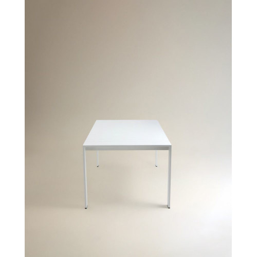 Mesa de jardín de aluminio Manhattan Blanco