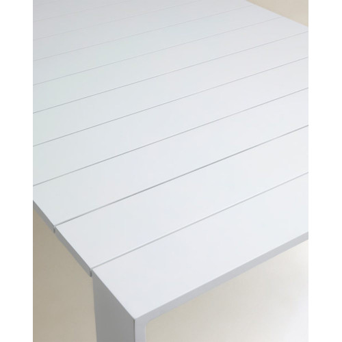 Mesa de jardín de aluminio Manhattan Blanco