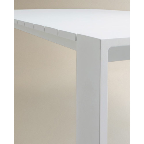 Mesa de jardín de aluminio Manhattan Blanco