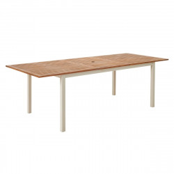 Mesa de jardín extensible de aluminio Oris multicolor de 180/240x74.6 cm