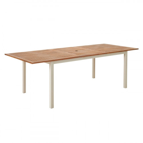 Mesa de jardín extensible de aluminio Oris multicolor de 180/240x74.6 cm