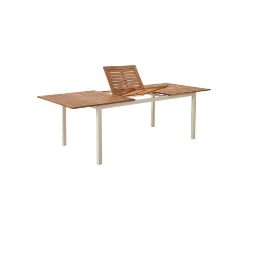 Mesa de jardín extensible de aluminio Oris multicolor de 180/240x74.6 cm