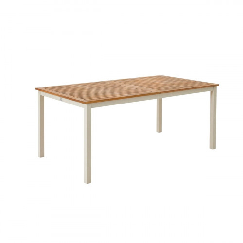 Mesa de jardín extensible de aluminio Oris multicolor de 180/240x74.6 cm