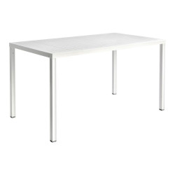 Mesa de jardín rectangular Cube 140 Nardi Blanco