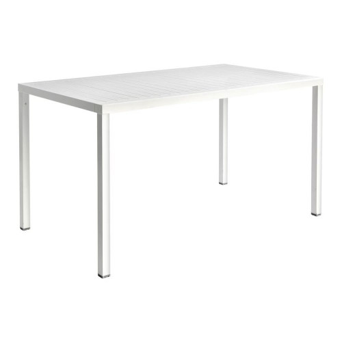 Mesa de jardín rectangular Cube 140 Nardi Blanco