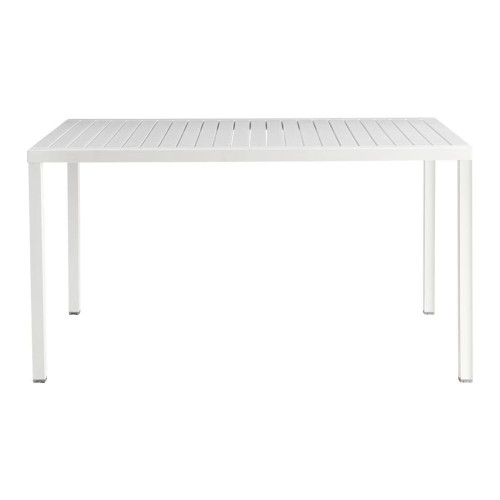 Mesa de jardín rectangular Cube 140 Nardi Blanco