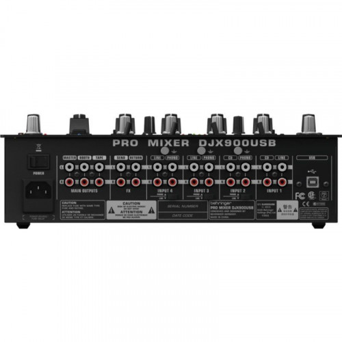 Mesa de mezclas Behringer DJX900USB 5 canales efectos digitales USB
