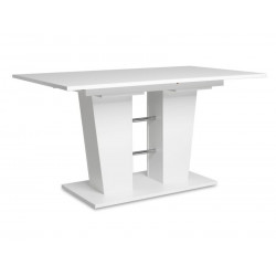 Mesa de salón extensible 140 x 190 cm blanco mate - Faenza