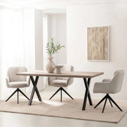 Mesa efecto madera natural