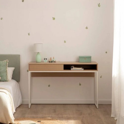 Mesa escritorio efecto madera