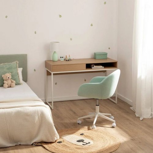 Mesa escritorio efecto madera