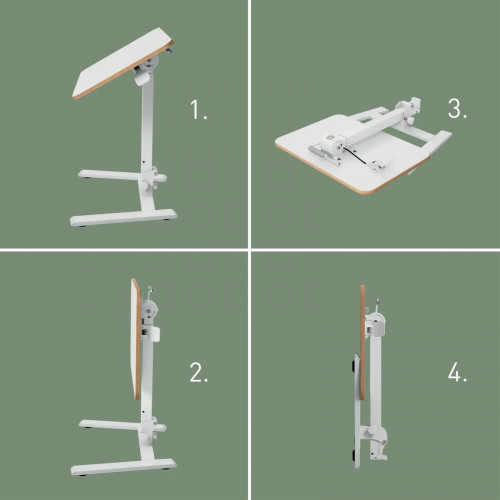 Mesa Escritorio Leitz Ergo regulable Blanco