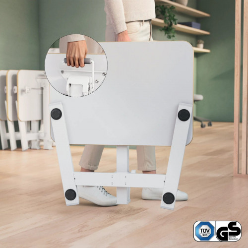 Mesa Escritorio Leitz Ergo regulable Blanco