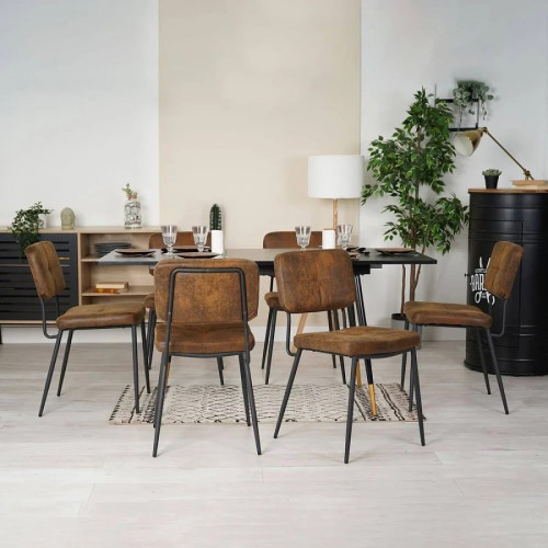 Mesa extensible 120–160 cm mdf aspecto madera