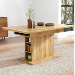 Mesa extensible almacenaje 110/130 cm