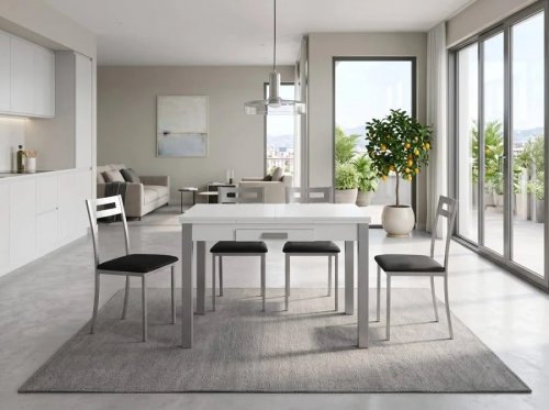 Mesa extensible blanco