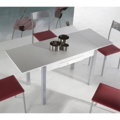 Mesa extensible blanco