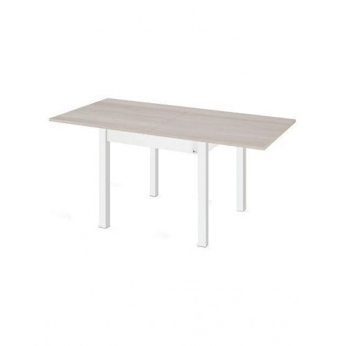 Mesa extensible con pata blanca Dima Blanco / Olmo