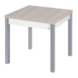 Mesa extensible con pata gris Dima Gris / Olmo