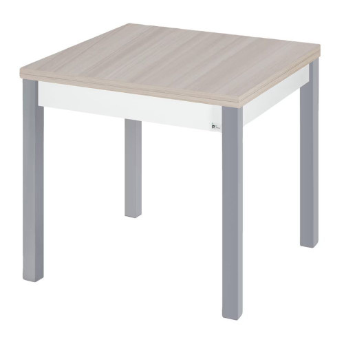 Mesa extensible con pata gris Dima Gris / Olmo