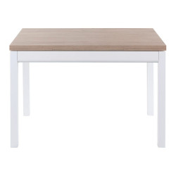 Mesa extensible con superficie laminada Menta Blanco / Natural