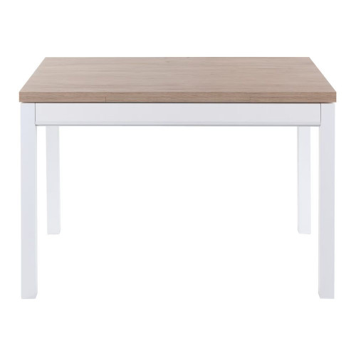 Mesa extensible con superficie laminada Menta Blanco / Natural