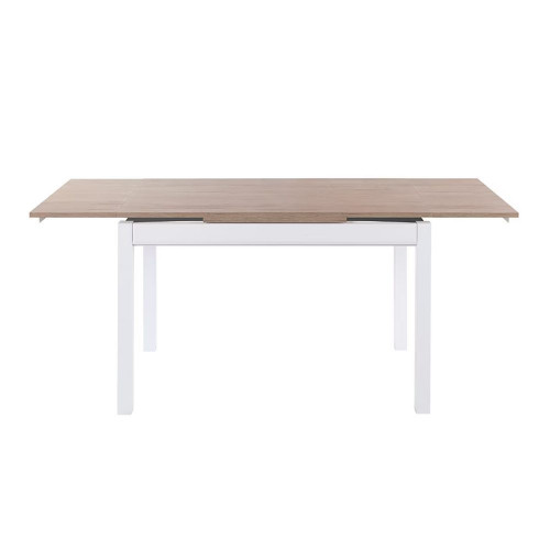 Mesa extensible con superficie laminada Menta Blanco / Natural