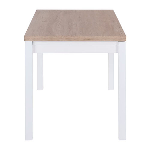 Mesa extensible con superficie laminada Menta Blanco / Natural