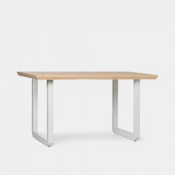 Mesa Extensible Madera de hevea Klast Home Nórdico 150 X 76 cm