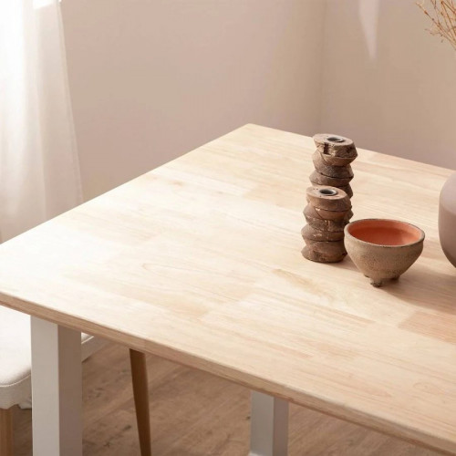 Mesa Extensible Madera de hevea Klast Home Nórdico 150 X 76 cm