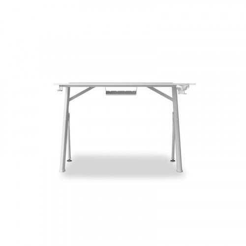 Mesa Gaming Drift 120cm Tablero de fibra Blanco con alfombrilla y soporte