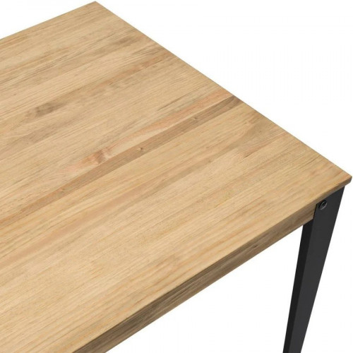 Mesa Lunds Estudio Rojo En Madera Maciza de Pino acabado vintage estilo industrial Box Furniture