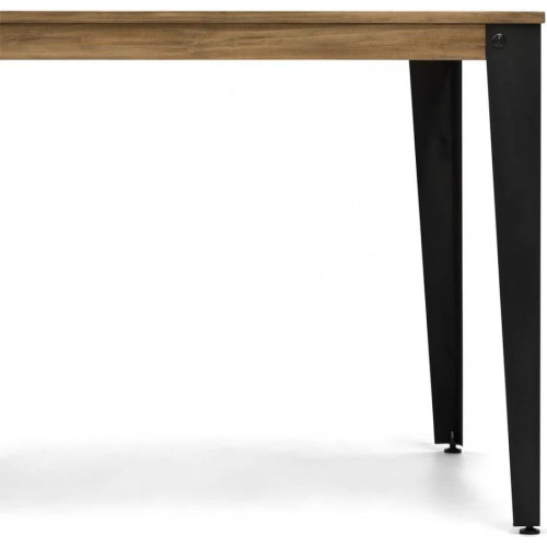 Mesa Lunds Estudio Rojo En Madera Maciza de Pino acabado vintage estilo industrial Box Furniture