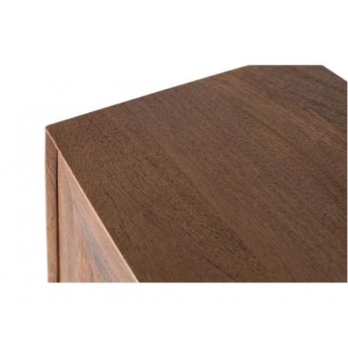 Mesas Auxiliare de Madera de Mango 45 Cm Estilo Rústico Moderno-50x45x45